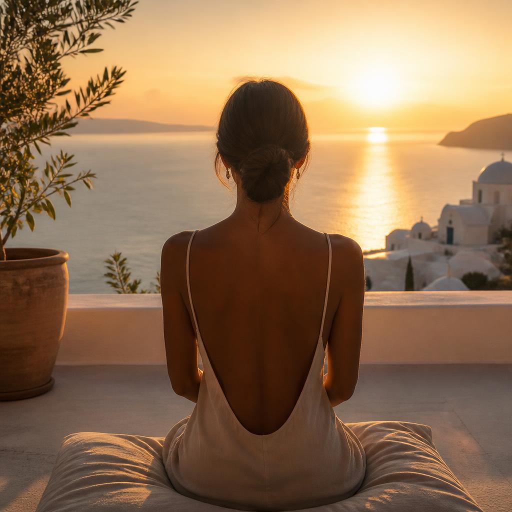 Meditation at sunrise